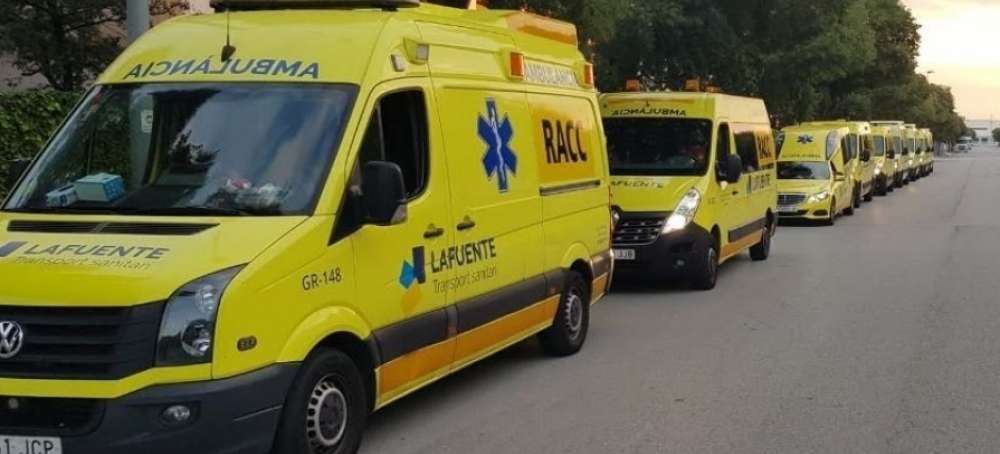 Ambulancias Lafuente presto el servicio médico durante el MOTOGP catalán