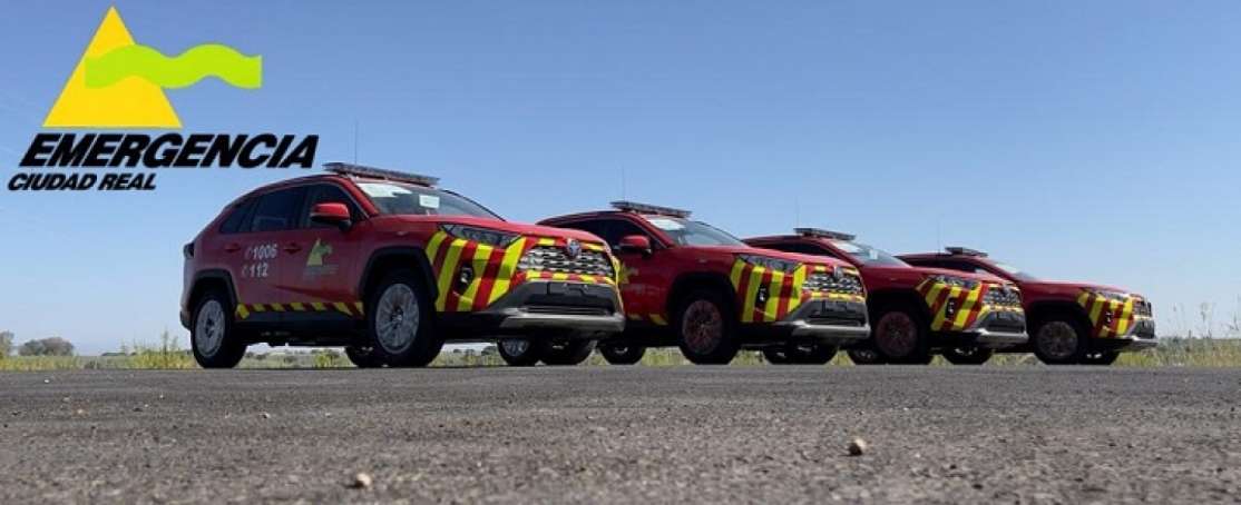 Los bomberos de Ciudad Real cuentan cuatro vehículos nuevos de jefatura 