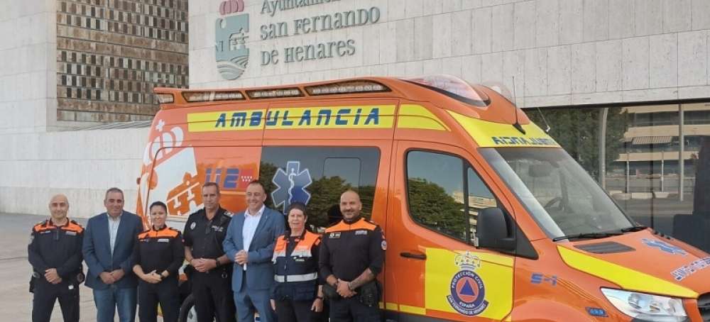 Nueva ambulancia Mercedes-Benz Sprinter para Protección Civil de San Fernando de Henares