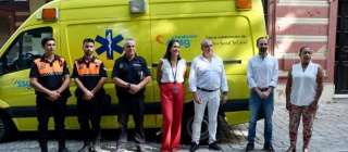 La Fundación SSG cede una ambulancia a Protección Civil de Sanlúcar