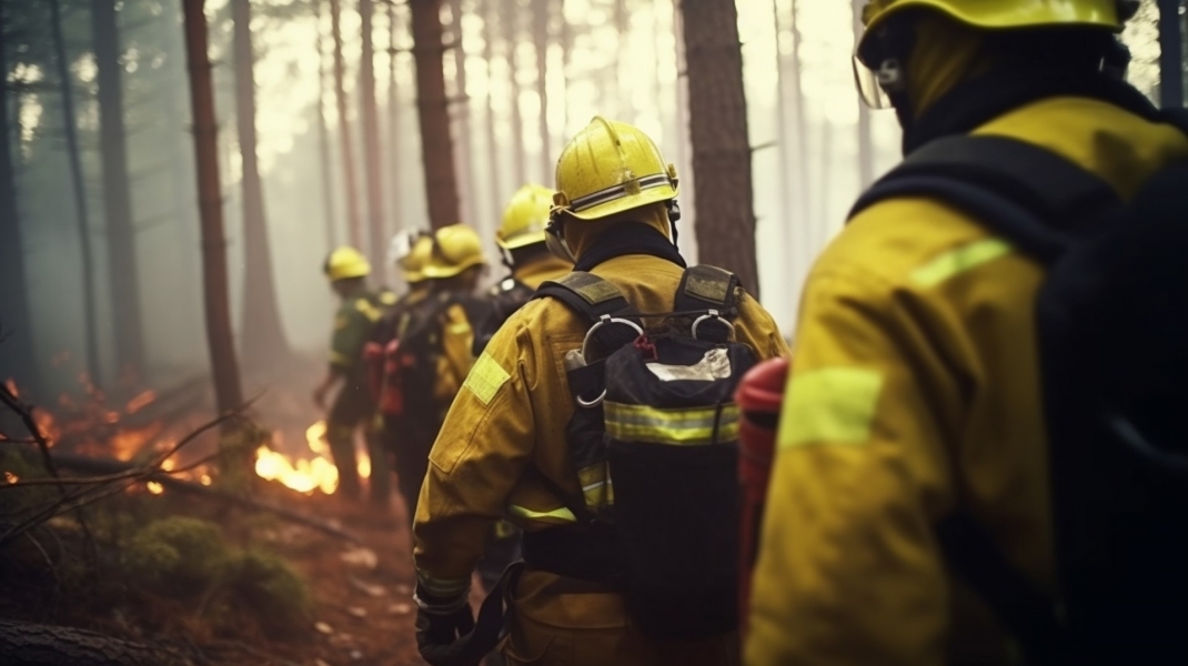 UGT presenta una guía de prevención de riesgos laborales para bomberos forestales
