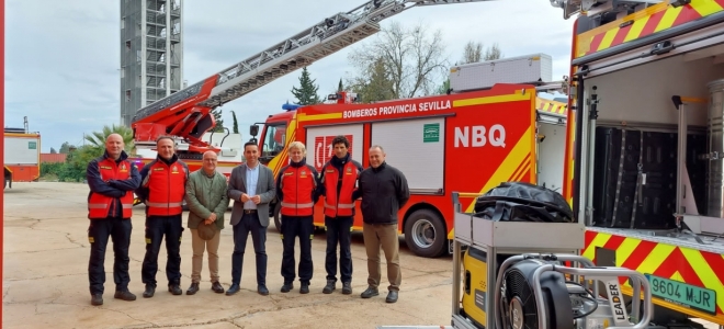 La Diputación de Sevilla adquiere nuevos vehículos de bomberos por 1,61 millones de euros