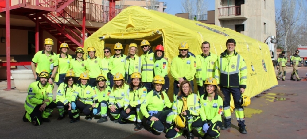 La Gerencia de Urgencias, Emergencias y Transporte Sanitario de Castilla-La Mancha realiza un simulacro para profesionales