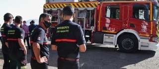 Nueva autobomba Scania para los bomberos para el parque de bomberos de Mérida