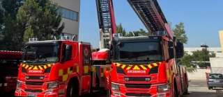 Dos nuevas autoescaleras Scania para los bomberos del Consorcio de Valencia