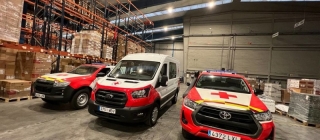 Cruz Roja envía 18 vehículos a sus homólogos de Ucrania, Hungría y Polonia 