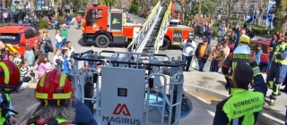 Nuevo camión autoescala de Magirus para los bomberos de Puertollano