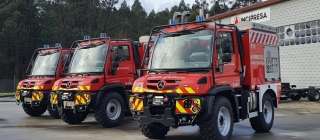Tres nuevos Mercedes-Benz Unimog para los bomberos de Navarra
