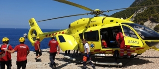 Entra en funcionamiento el helicóptero medicalizado de SAMU 061 en Menorca