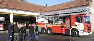 Nuevo brazo articulado Scania para los bomberos de Pontevedra