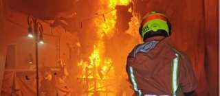 380 bomberos de Valencia trabajaron durante la quema de las fallas