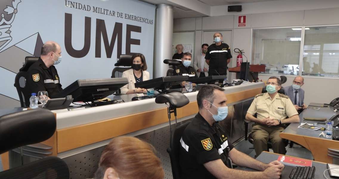 La UME tiene disponibles 1.400 militares para intervención en primera línea