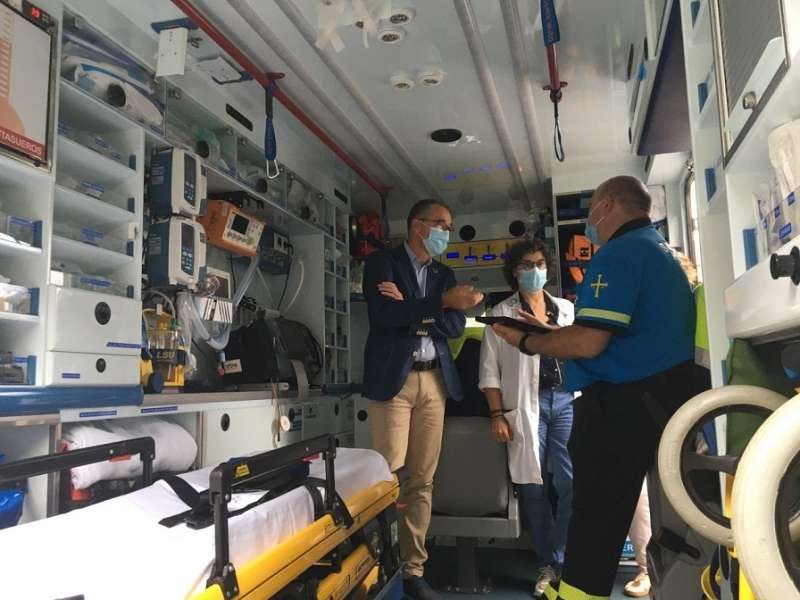 Las ambulancias asturianas podrán acceder al historial clínico de los pacientes 