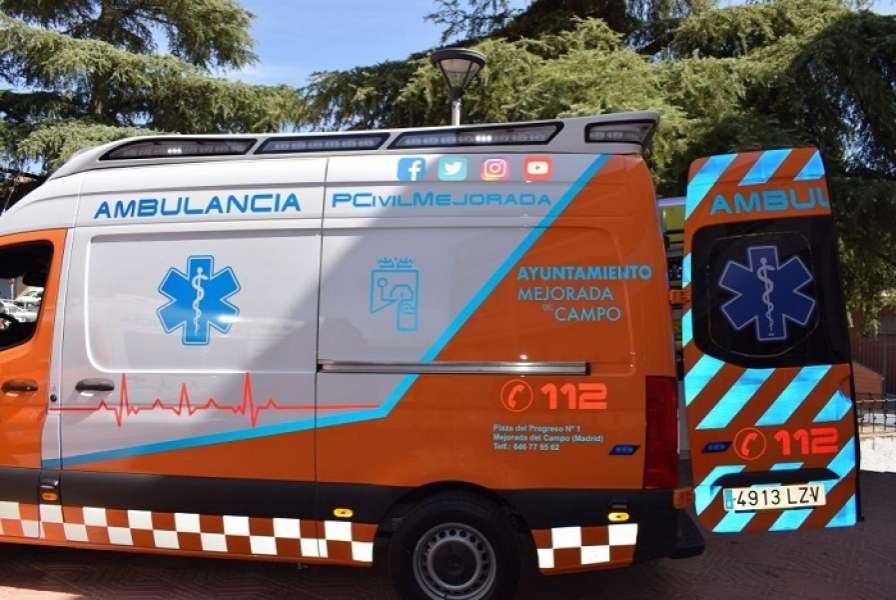 Protección Civil de Mejorada del Campo estrena una ambulancia de Mercedes-Benz