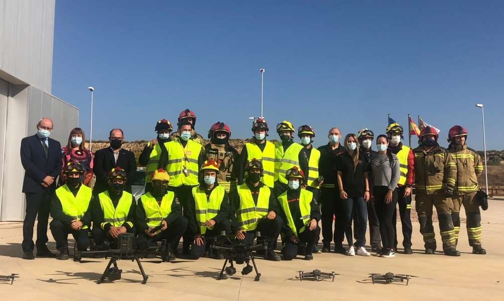 En marcha un nuevo grupo especializado de drones en bomberos de Teruel