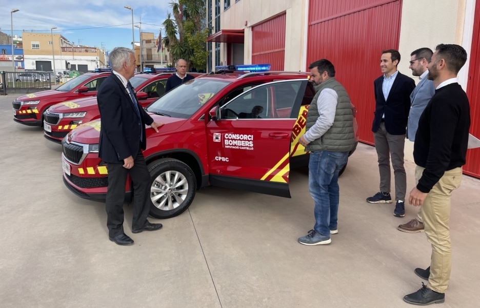El Consorcio Provincial de Bomberos de Castellón suma nuevos vehículos a su equipamiento