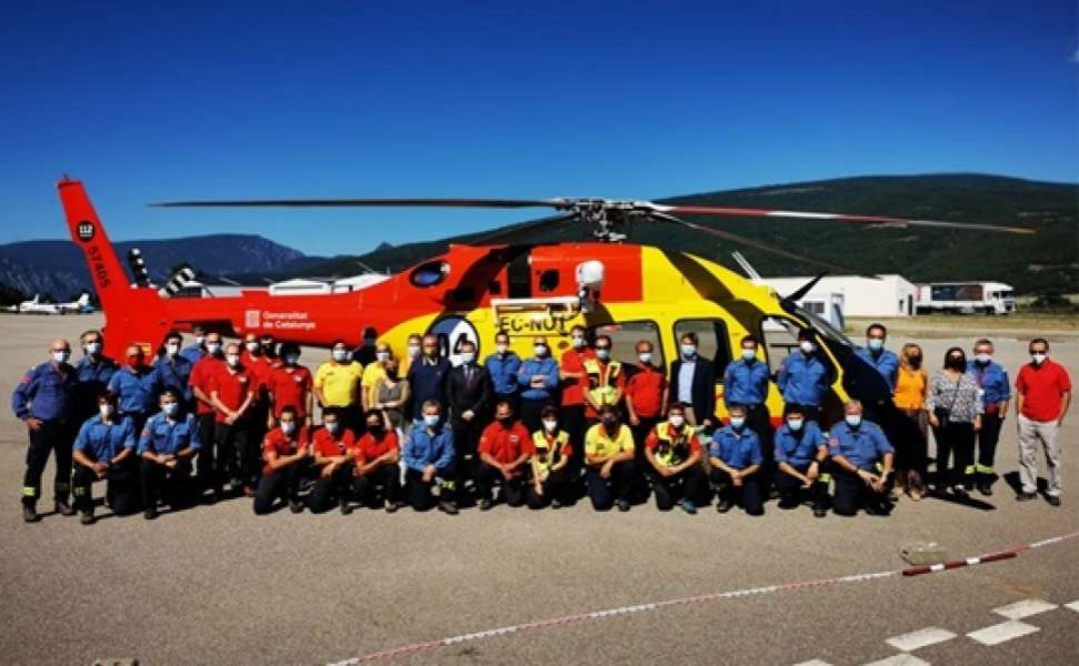 Helicóptero permanente en Pirineos con Bomberos de la Generalitat y el SEM