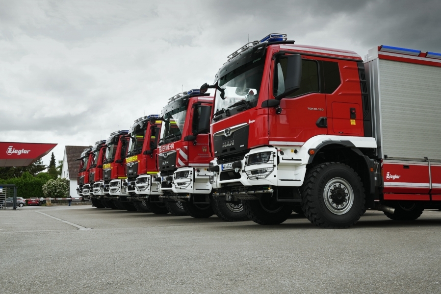 Ziegler entrega seis nuevos camiones TLF 4000 en Alemania