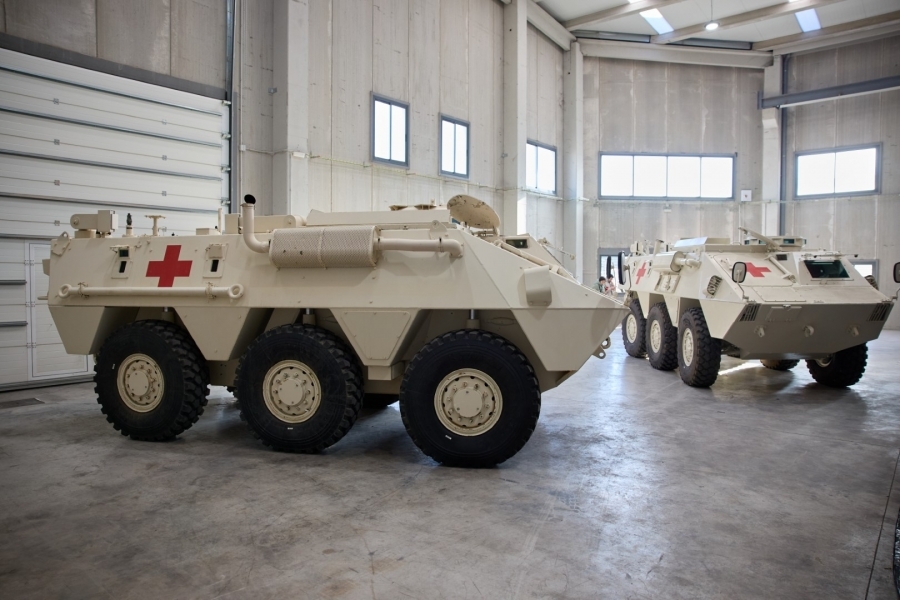 España dona a Ucrania dos vehículos medicalizados blindados