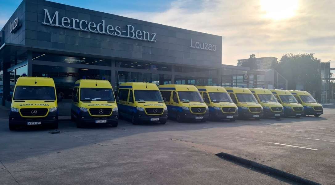 Nueve ambulancias Mercedes-Benz Sprinter para la sanidad de Coruña