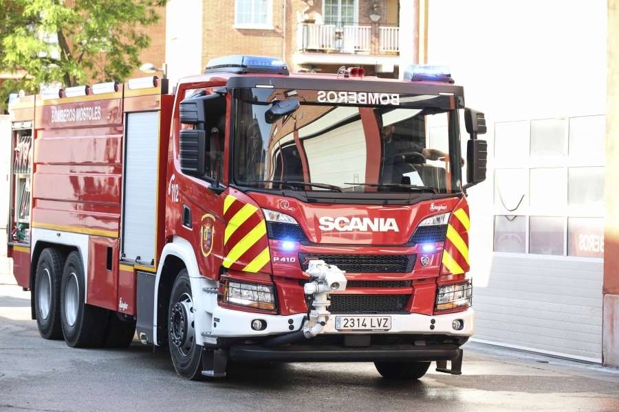Nueva bomba nodriza pesada de Scania para los bomberos de Móstoles