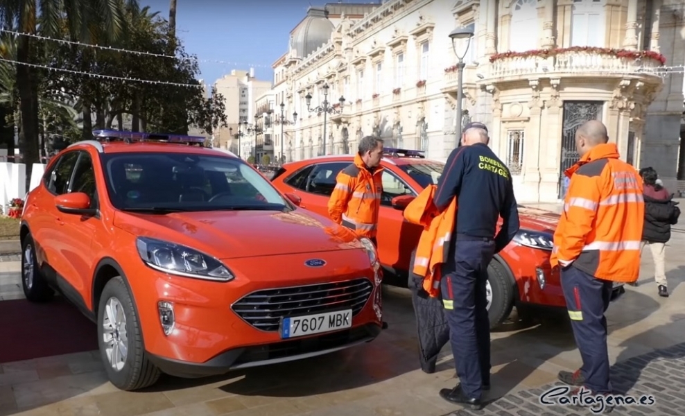 Nuevos vehículos para los Bomberos y Protección Civil de Cartagena 