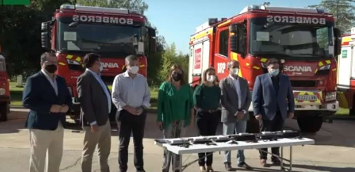 Seis nuevas autobombas para los bomberos de la Diputación de Sevilla