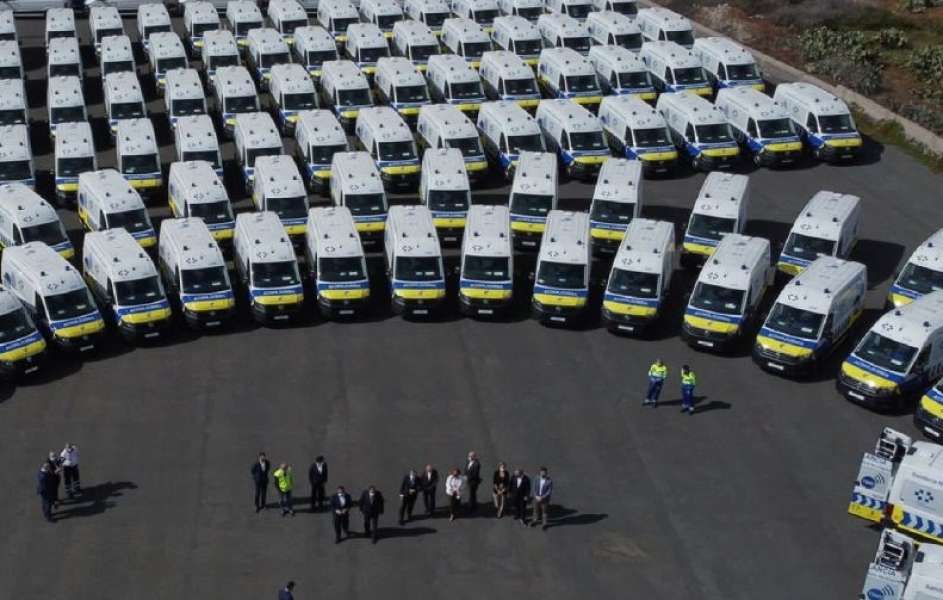Eurogaza entrega 115 nuevas ambulancias en Canarias