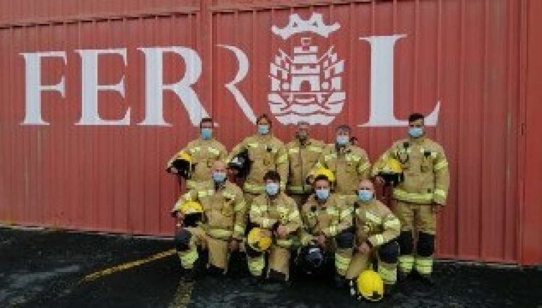52 nuevos trajes de intervención para los bomberos de Ferrol