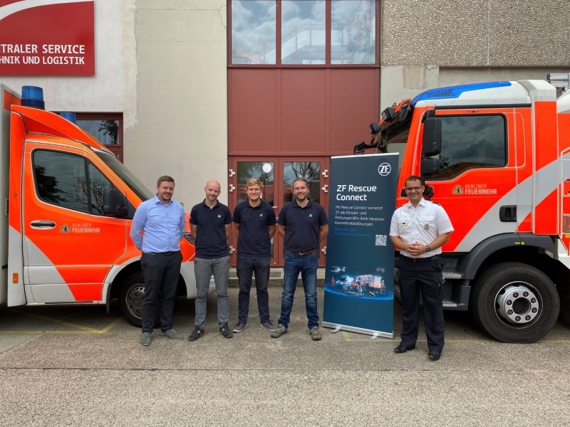 ZF Rescue Connect, el sistema digital de gestión de flotas de los bomberos de Berlín