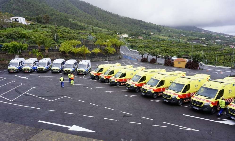 El SUC presenta la nueva flota del transporte sanitario terrestre en La Palma