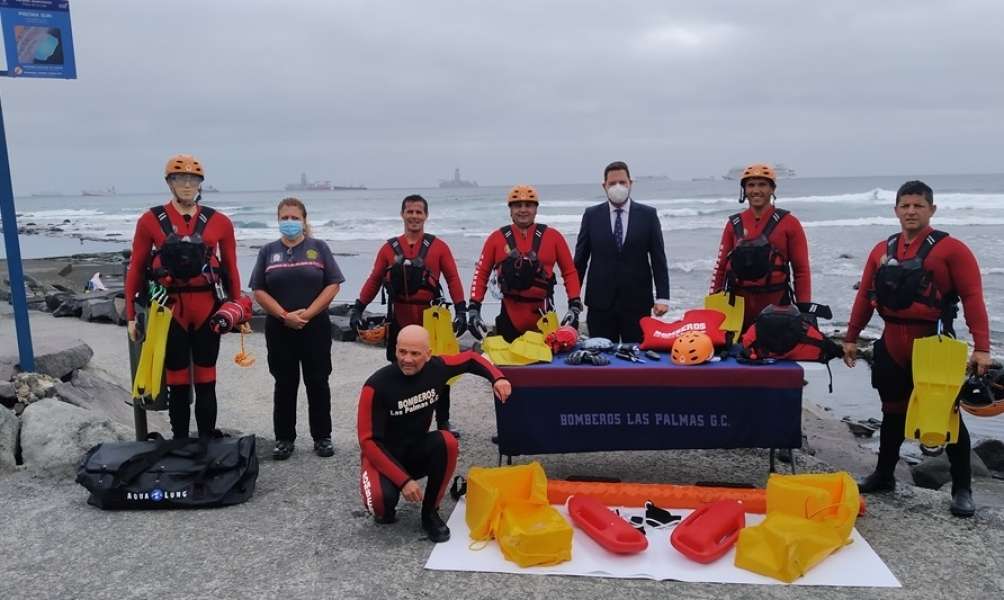 21 equipos de rescate acuático para los bomberos de las Palmas de Gran Canaria