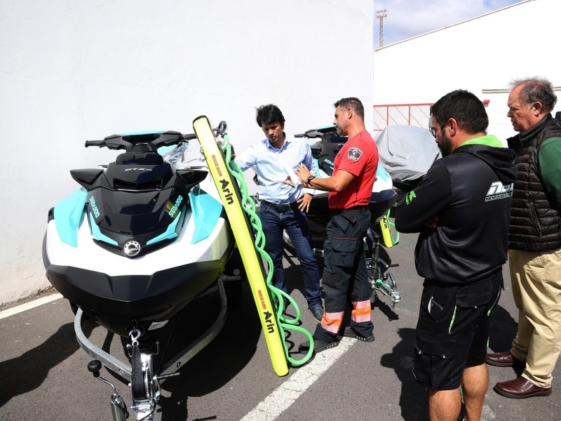 El Consorcio de Seguridad y Emergencias de Lanzarote estrena motos acuáticas