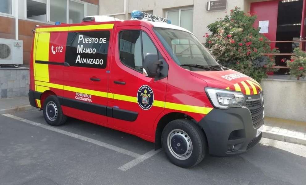 Nuevo puesto de mando avanzado Renault para los bomberos de Cartagena