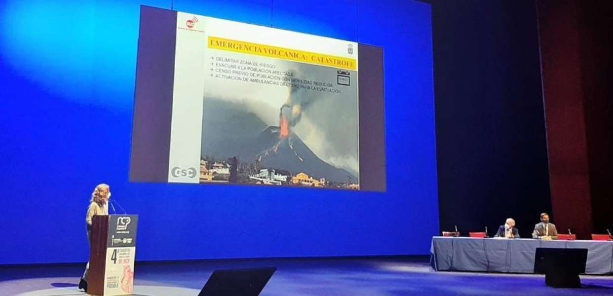 SUC expone en un congreso nacional su gestión en la crisis volcánica en La Palma