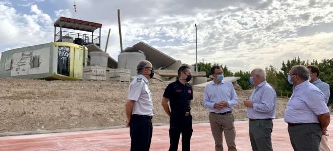 Nuevo campo de maniobras para los bomberos del Ayuntamiento de Murcia