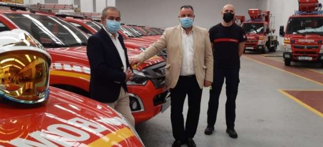 Presentados los 25 nuevos vehículos de bomberos para la Diputación de León