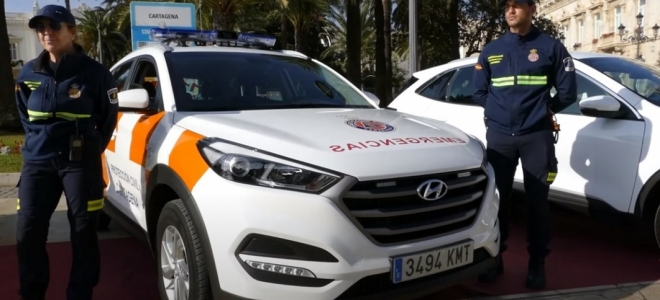 Nuevos vehículos para los Bomberos y Protección Civil de Cartagena 