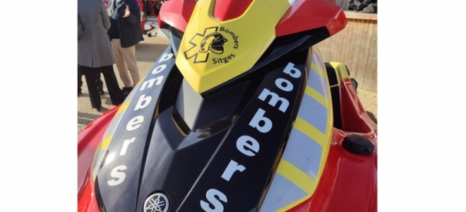 Nueva moto de agua para los Bomberos Voluntarios de Sitges 
