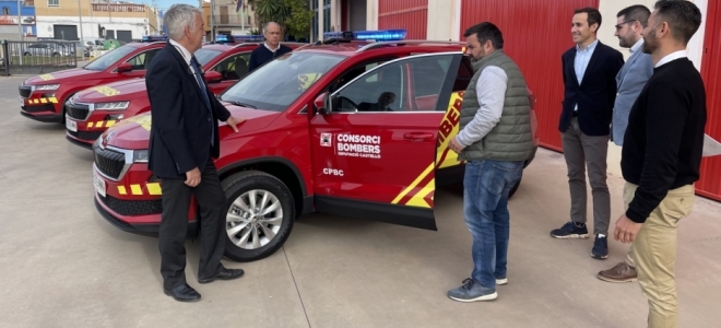 El Consorcio Provincial de Bomberos de Castellón suma nuevos vehículos a su equipamiento