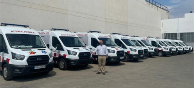 Fraikin entrega 22 ambulancias A1 y A2 a Ambuvital