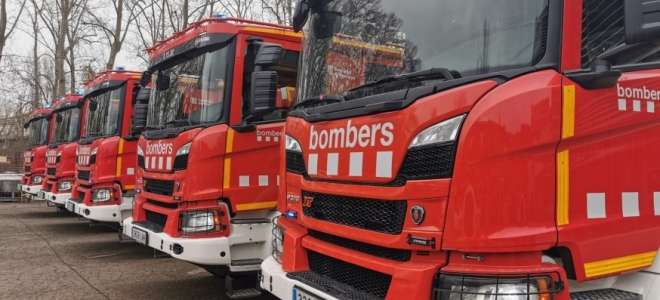 10 nuevos BRP Scania para los bomberos de la Generalitat de Cataluña