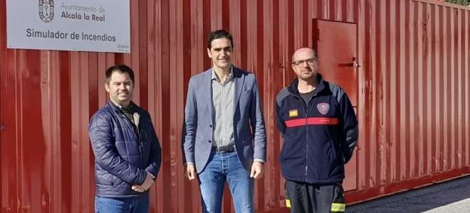 Bomberos de Alcalá la Real cuentan con un nuevo simulador de incendios