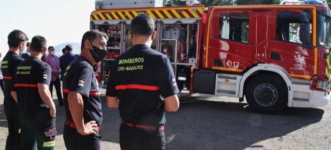 Nueva autobomba Scania para los bomberos para el parque de bomberos de Mérida