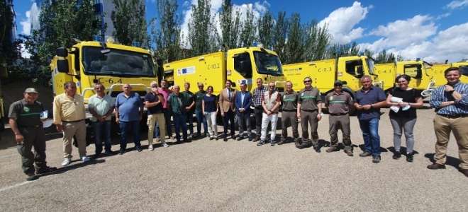 Castilla y León incorpora siete nuevos camiones autobomba al Infocal