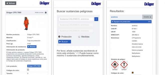 Dräger lanza una app con la mayor base de datos de sustancias peligrosas