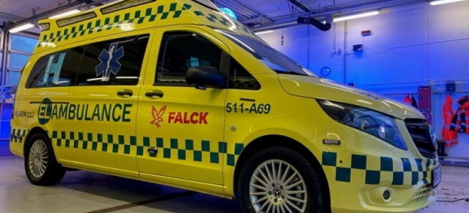 Falck lanza su primera ambulancia eléctrica en Dinamarca