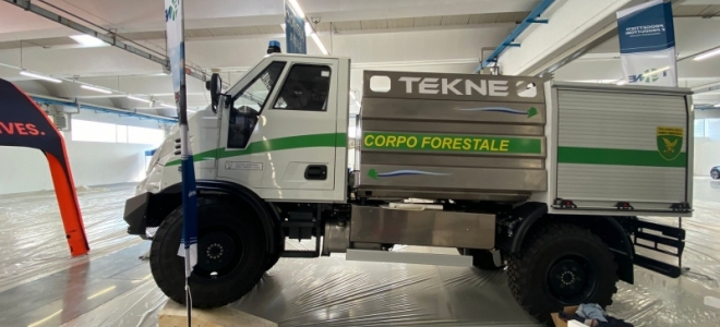 Tekne exhibe el modelo Graelion en la Exposición Internacional de Emergencias de Italia