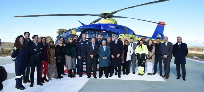 Nueva helisuperficie para el transporte sanitario aéreo en Espinoso del Rey