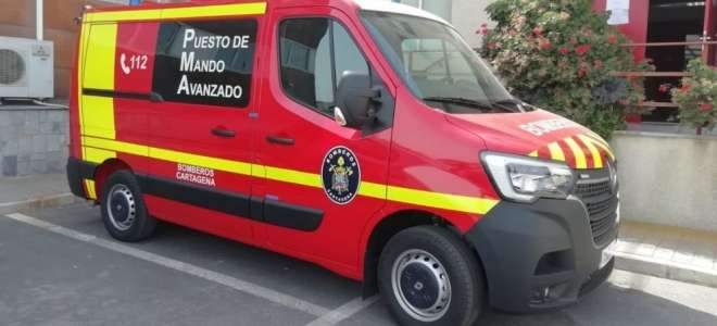Nuevo puesto de mando avanzado Renault para los bomberos de Cartagena